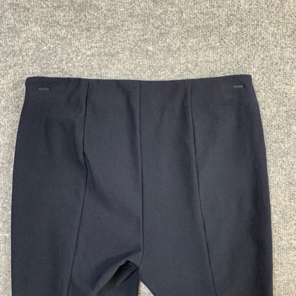 Vince Pants Womens XS Extra Small Black Side Zip Cropped Stretch Waist Trouser - Picture 9 of 13